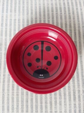 Fiestaware LADYBUG Cereal Soup Bowl 6 7/8" Red Homer Laughlin Betty Crocker